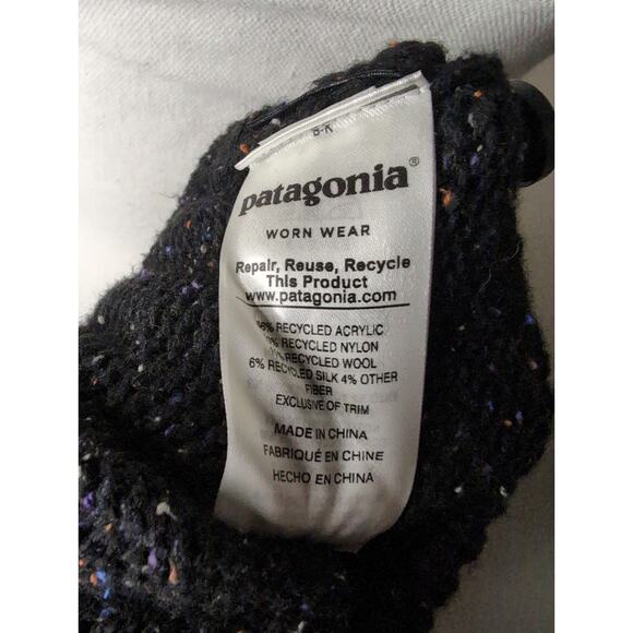 Patagonia Mock Neck Button Pullover Sweater L Cozy Knit - Picture 9 of 10